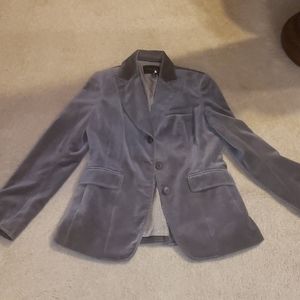 Banana Republic gray velvet blazer